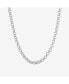 ფოტო #1 პროდუქტის Round Chain Link Necklace Silver