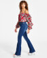 Фото #3 товара Women's Sexy Flare-Leg Faded High-Rise Jeans