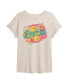 ფოტო #1 პროდუქტის Hybrid Apparel Trendy Juniors Barbie Floral Graphic Oversized Tee