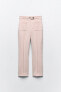 Textured flare trousers