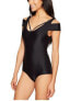 ONZIE FLOW 267253 Women Black One Piece Swimsuit Size S/M - фото #1