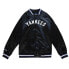 Фото #1 товара Mitchell & Ness Lightweight Satin Jacket Mens Black Casual Athletic Outerwear ST