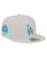 ფოტო #1 პროდუქტის Men's Khaki Los Angeles Dodgers Stone Mist 59FIFTY Fitted Hat