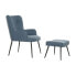 Фото #1 товара Кресло DKD Home Decor Синий Чёрный Металл 70 x 60 x 84 cm