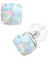 Lab-Grown Opal Stud Earrings (3/4 ct. t.w.) in Sterling Silver