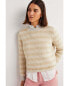 Фото #1 товара Boden Tinsel Stripe Wool & Alpaca-Blend Jumper Women's