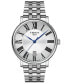 Men's Swiss Carson Premium Stainless Steel Bracelet Watch 40mm