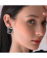 ფოტო #3 პროდუქტის Women's Geometric Stud Earrings