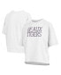 ფოტო #1 პროდუქტის Women's White LSU Tigers Motley Crew Chain Stitch Slub Waist Length Boxy T-Shirt