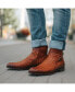 ფოტო #7 პროდუქტის Men's Dylan Hand-Woven Leather Buckle Jodhpur Boots
