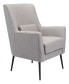 36" Steel, Polyester Ontario Boho Chic Accent Chair