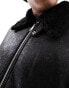 Фото #2 товара Weekday Sim shearling jacket in Black