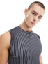 Фото #7 товара ASOS DESIGN muscle tank vest in washed grey rib