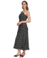 ფოტო #3 პროდუქტის Women's Printed Strappy Sleeveless Midi Dress