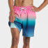 Фото #3 товара Men's 7" 4-Way Stretch Elevated Elastic Waist Trunk Swimsuit - Goodfellow & Co