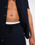 ONLY & SONS co-ord seersucker short in navy Синий, XS - W28 - фото #4