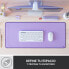 Фото #7 товара Logitech Desk Mat Studio Series - Lavender - Monochromatic - Nylon - Polyester - Non-slip base