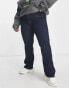 ONLY Curve Sally high waisted flared jeans in dark blue