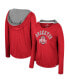 ფოტო #1 პროდუქტის Women's Gray Illinois Fighting Illini Distressed Heather Long Sleeve Hoodie T-Shirt