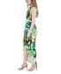 Фото #3 товара Women's Printed Knot-Neck Tulip-Hem Maxi Dress