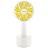 UNOLD Breezy Swing - Household blade fan - White - Table - 120° - Buttons - Battery