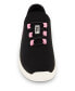 Little Girls Elastic Laces Slip On Athletic Sneakers