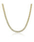 ფოტო #1 პროდუქტის Sterling Silver 5mm D-C Ice Barrel Chain - Two-Tone