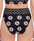 ფოტო #2 პროდუქტის Juniors' Daisy-Print High Waist Bikini Bottoms, Created for Macy's