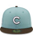 Фото #4 товара Men's Light Blue, Brown Chicago Cubs Beach Kiss 59FIFTY Fitted Hat
