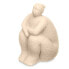 Decorative Figure Beige Dolomite 18 x 30 x 19 cm (4 Units) Lady Sitting