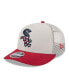 Фото #2 товара Men's Red Chicago White Sox 2024 Fourth of July Trucker Low Profile 9FIFTY Snapback Hat