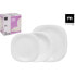 LA MEDITERRANEA Tableware 12 Square Units Opal Palaos