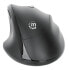 Фото #2 товара Manhattan Ergonomic Wireless Mouse - Right Handed - Adjustable 800/1200/1600dpi - 2.4Ghz (up to 10m) - Six Button with Scroll Wheel - Combo USB=A and USB-C receiver - Black - AA battery (included) - Three Year Warranty - Retail Box - Right-hand - Optical - RF Wirel