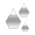 Фото #1 товара Набор зеркал Atmosphera шестиугольный Позолоченный Металл (3 Предметы)