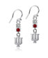 ფოტო #1 პროდუქტის Women's Indiana Hoosiers Dangle Crystal Earrings