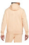 Sportswear Fleece Pullover Hoodie Erkek Turuncu Günlük Sweatshirt
