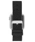 Фото #2 товара Ремешок для часов STEVE MADDEN Черный силиконовый с декоративным узором, совместимый с Apple Watch 42/44/45/Ultra/Ultra 2
