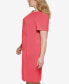 Фото #3 товара Plus Size Short-Sleeve Scuba Crepe Dress