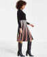 ფოტო #3 პროდუქტის Women's Long Sleeve Ribbed Knit Sweater Dress