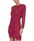 Women's Sequined Long-Sleeve Cocktail Dress