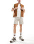 Brave Soul chino shorts with elasticated waist in stone