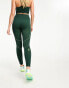 Hummel stretch legging with side panel in dark green