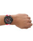 ფოტო #4 პროდუქტის Men's Mega Chief Digital Red Leather Watch 51mm