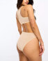 Фото #2 товара ASOS DESIGN Mila mesh smoothing high-waist brief in beige