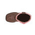 Фото #4 товара Roper Lacy Checkered Square Toe Cowboy Toddler Girls Brown, Pink Casual Boots 0