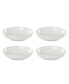 French Perle Groove Pasta Bowls, Set Of 4