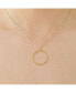 ფოტო #3 პროდუქტის 14k Yellow Gold Plated Twisted Rope Eternity Wreath Halo Box chain Necklace