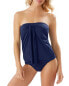 Фото #1 товара Tommy Bahama 281645 Pearl Sarong Halter Wrap Bandini (Large, Mare Navy)