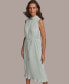 ფოტო #4 პროდუქტის Women's Pleated Sleeveless A-Line Dress