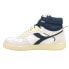 Фото #3 товара Diadora Magic Basket Mid Suede Leather High Top Mens Blue, White Sneakers Casua